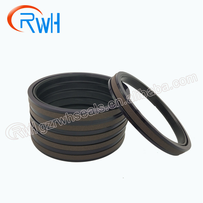 Καφετί χρώμα σφραγίδων SPGW εμβόλων PTFE NBR υδραυλικό 3 μήνες εξουσιοδότησης