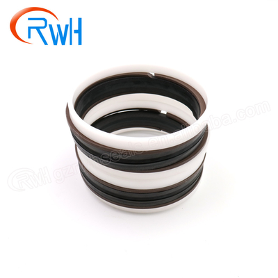 Υδραυλικό NCF σφραγίδων PTFE NBR εμβόλων RWH για τον εκσκαφέα αντιολισθητικών αλυσίδων
